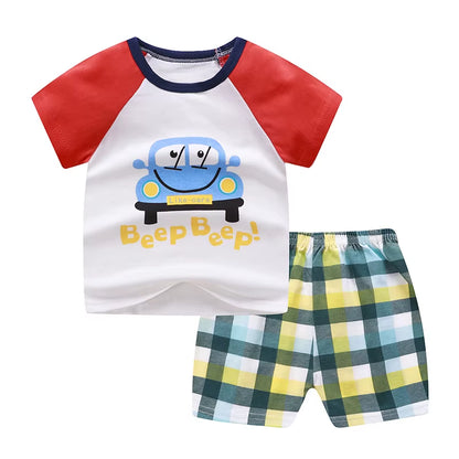 PoohVibes – Cartoon Summer Tracksuit for Little Explorers